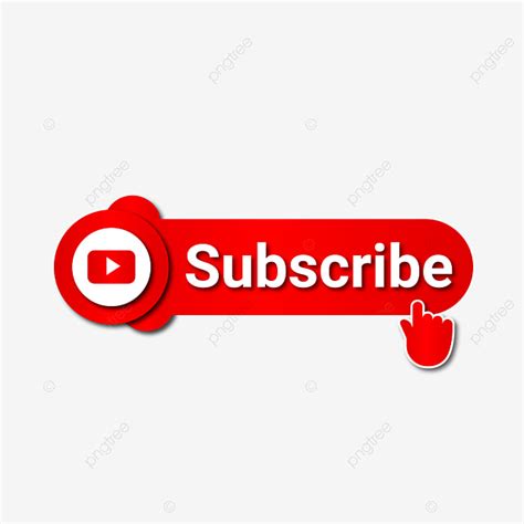 Youtube Subscribe Button Clipart Transparent Background Youtube