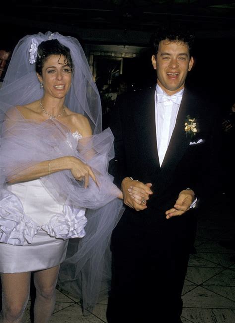 Embrace The Extraordinarily 80s Vibe Of Tom Hanks And Rita Wilsons Wedding Go Fug Yourself