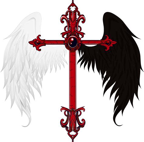 Download Fallen Angel Clipart Transparent Angel And Demon Logo Png