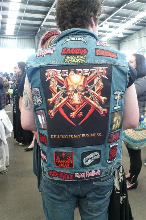 Customizing my levi's denim jacket with my patch collection!! heavy metal vest - Google Search | Denim jacket patches ...