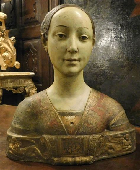 Antique Bust Of A Florentine Noblewoman Terracotta
