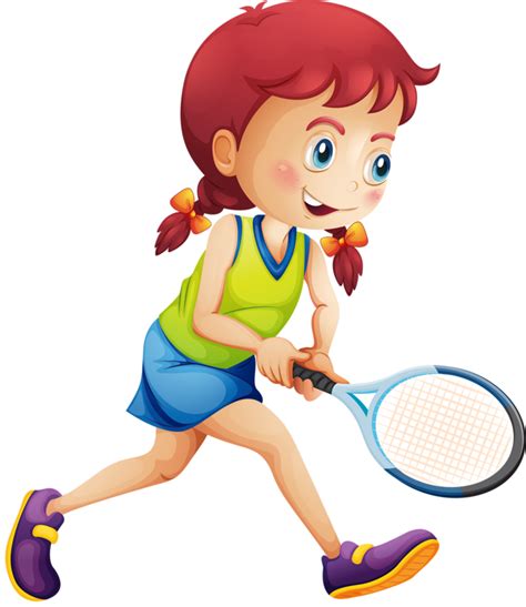 Tennis Girl Racket Illustration Girl Play Tennis 693x800 Png
