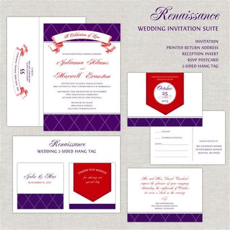 Wedding Invitation Renaissance Medieval Mid By Paperimpressions 255