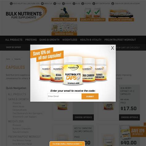10 Off Capsule Products Bulk Nutrients Ozbargain