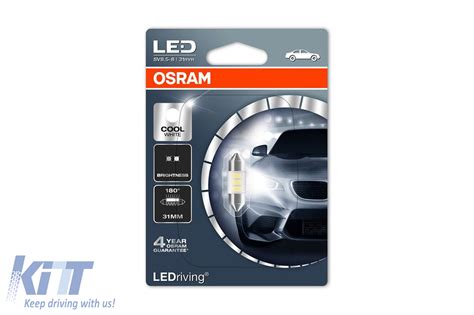 OSRAM LED Retrofits Standard Cool White 6431CW 0 5W 12V SV8 5 8