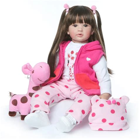 60cm Silicone Reborn Baby Doll Toys 24 Inch Vinyl Princess Toddler Bebe