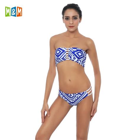 2018 sexy brazilian strapless bandeau bikini set push up small swimsuit low waist bikinis beach