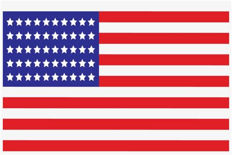 American Flag Vector Png Us Flag 50 Stars Free Transparent Png
