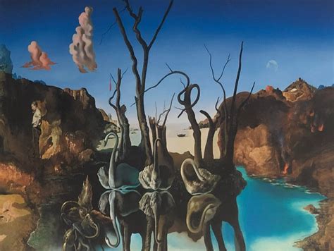 Salvador Dali Swans Reflecting Elephants Canvas Print Classy Canvas