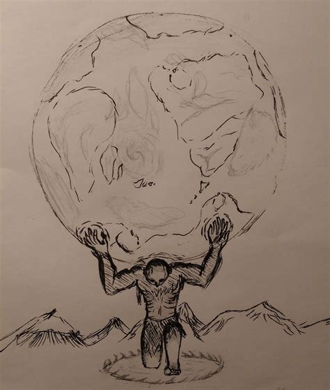 Atlas Drawing At PaintingValley Com Explore Collection Of Atlas Drawing