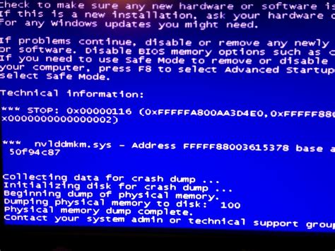 Nvidia 8800gt Nvlddmkmsys Blue Screen Of Death Geek