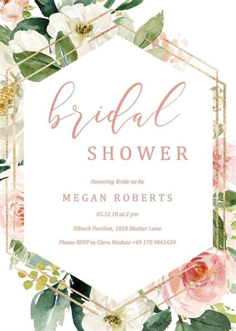 Paper culture is here to help you through this. Blush Bridal Shower Invitation Template, Bridal Shower Invites, Bridal Shower Invitation ...