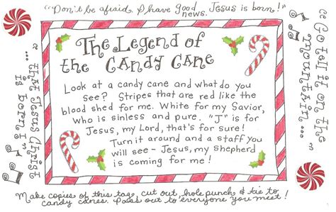 Here you will find list of poems with theme as candy and also funny poems. The Legend of the Candy Cane - FREE Printable Tag! - Happy ...
