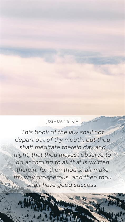 Joshua 18 Kjv Mobile Phone Wallpaper This Book Of The Law Shall Not