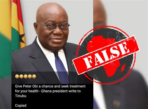 No Ghanas President Akufo Addo Didnt Tell Nigerian Presidential