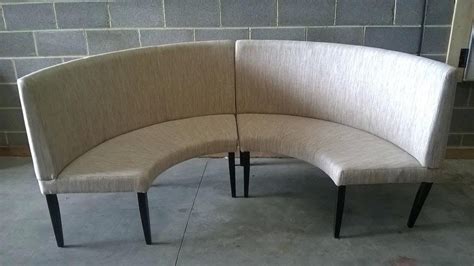 Curved Banquette Bench Leather Seating Energiansaasto Inside Round In
