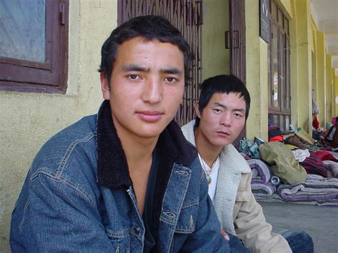Two Tibetan Refugees Look To The Camera In Kathmandu Thousands Of