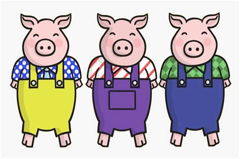 The Three Little Pigs Clipart Clip Art 3 Little Pigs Hd Png Download