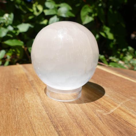 Selenite Sphere Selenite Crystal Sphere Healing Crystals Earth