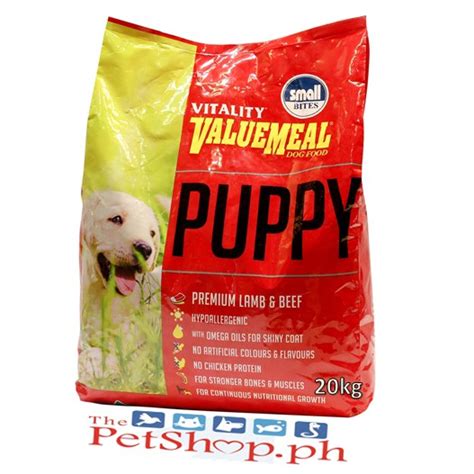 I changed to iams puppy food because his poos were very runny and he is very satisfied afetrm his meal. Vitality Valuemeal Puppy Dry Dog Food Lamb and Beef 20kg ...