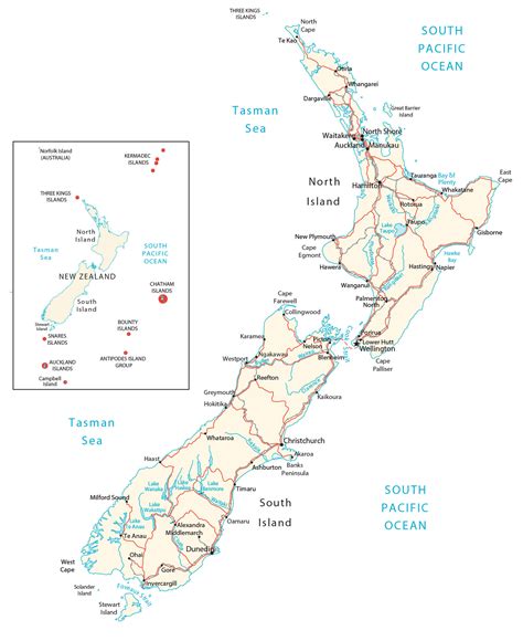 Map Of New Zealand Gis Geography