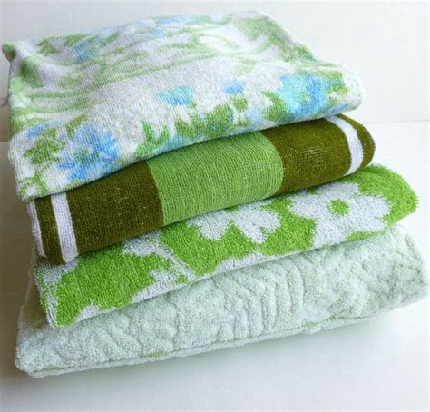 Forest green bamboo bathroom bath linen soft face cloth. 1000+ images about Vintage bath towels on Pinterest ...