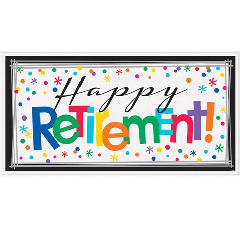 Happy Retirement Banner Printable Free Printable Templates