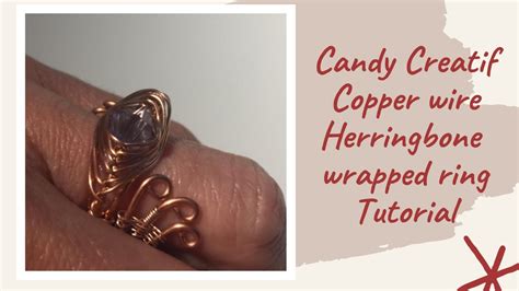 Copper Wire Herringbone Wrapped Ring Tutorial YouTube