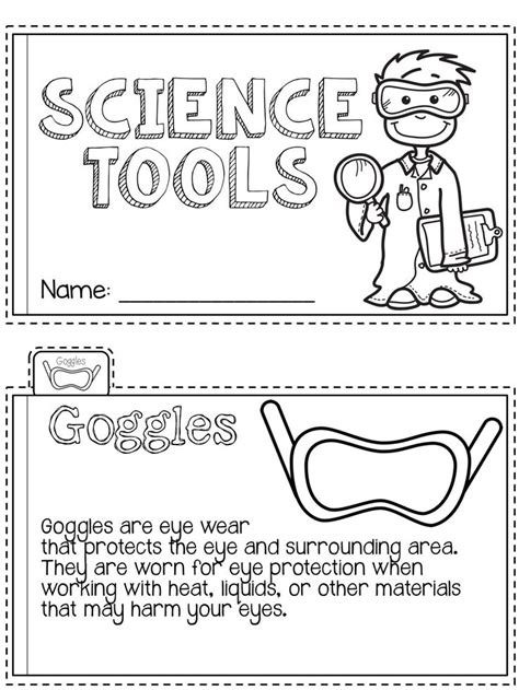 Science Tools Mini Book Science Tools Kindergarten Worksheets