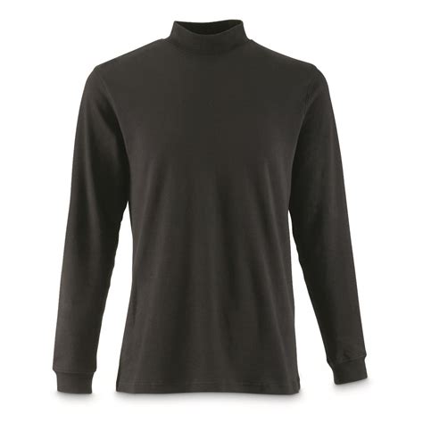 Guide Gear Mens Mock Turtleneck Long Sleeve Shirt 180050 T Shirts