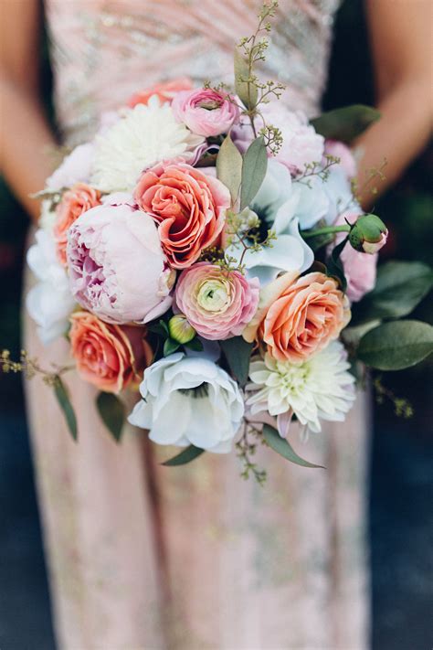 Peony Rose Ranunculus And Anemone Bouquet
