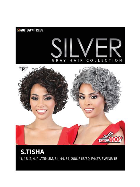 Motown Tress Silver Gray Hair Collection Synthetic Wig Stisha