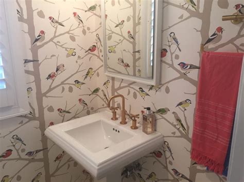 Bird Wallpaper Bathroom Noble Designs