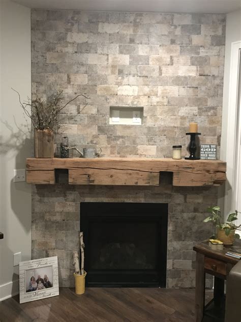 20 Brick And Tile Fireplace