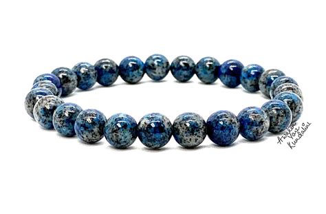 K2 Jasper Stone Beaded Bracelets Azurite In Granite Jewelry Mens