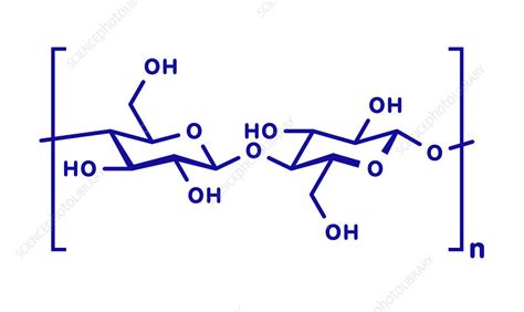 Cellulose Chemical Structure Illustration Stock Image F0278290