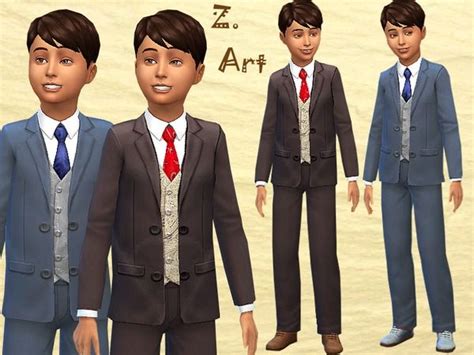 Little Gentleman Suit By Zuckerschnute20 At Tsr Sims 4 Updates Sims