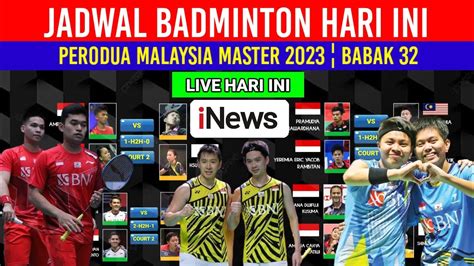 Jadwal Malaysia Master 2023 Hari Ini Day 1r32 ¦ 11 Wakil Indonesia