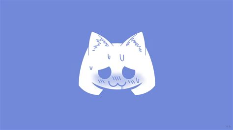 Logo Discord Digital Art Cat Ears Simple Background