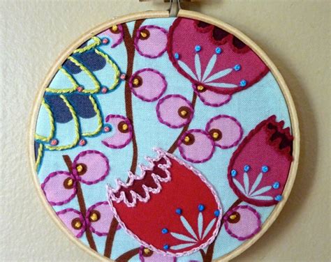 Hand Embroidered Wall Hanging Amh Summer Totem In Streudal Etsy