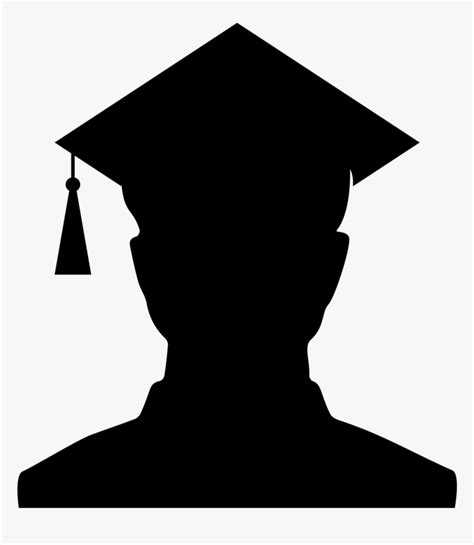 Graduation Ceremony Square Academic Cap Silhouette Silhouette Student
