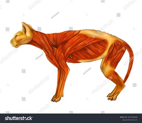 1627 Cat Muscle Stock Illustrations Images And Vectors Shutterstock
