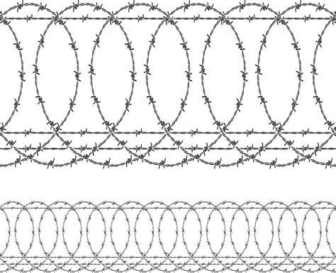 Barbed Wire Fence 3190046 Vector Art At Vecteezy