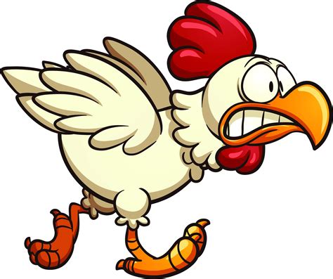 scared chicken cartoon images