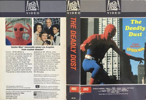 Spider Man Strikes Back 1978 Aka The Deadly Dust Rvhscoverart
