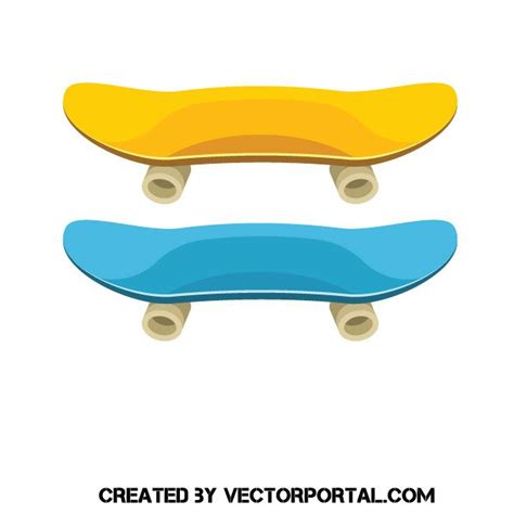 Skateboards Vector Clip Art Clip Art Vector Vector Free