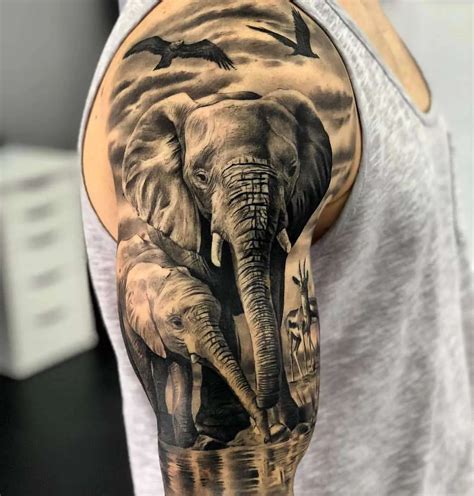 105 Sensacionales Tatuajes De Elefantes ¡mira Las Fotos