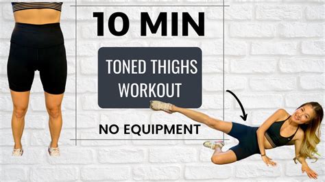 10 Min Toned Thigh Workout No Equipment At Home Beginner Friendly