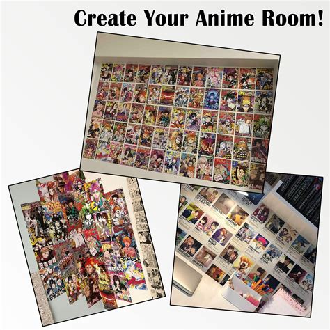 Anime Posters For Room Aesthetic Pcs Manga Wall Collage Kit For Anime Room Decor Colorful