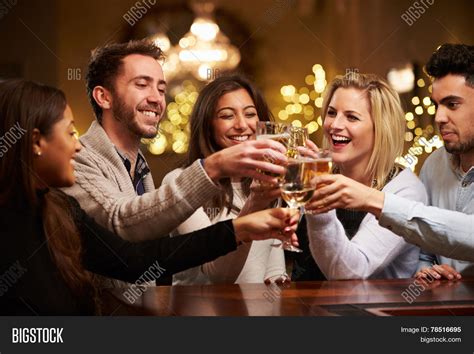 Group Friends Enjoying Image And Photo Free Trial Bigstock